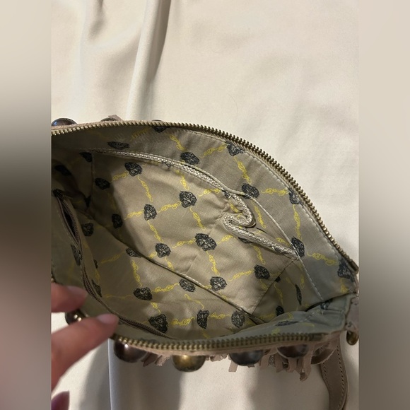 Ed Hardy Ferris Wristlet with Suede Fringe Clutch Bag - Picture 2 of 13